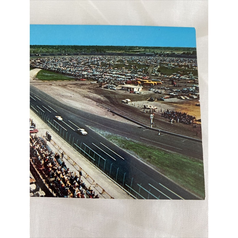 Daytona International Speedway Vintage Postcard RPPC Daytona Beach FL Unposted - Picture 4 of 8